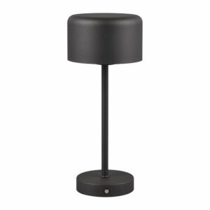 Matne čierna LED stolová lampa so stmievačom (výška  30 cm) Jeff – Trio