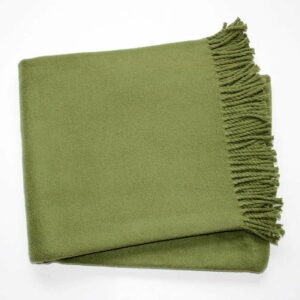Zelená deka s podielom bavlny Euromant Basics