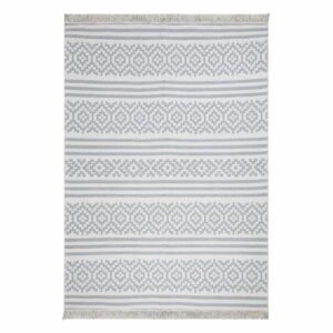 Sivo-biely bavlnený koberec Oyo home Duo