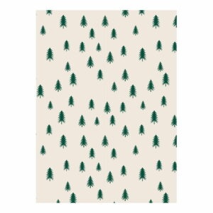 5 hárkov béžovo-zeleného baliaceho papiera eleanor stuart Christmas Trees