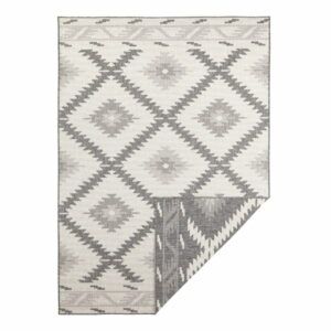 Sivo-krémový vonkajší koberec NORTHRUGS Malibu