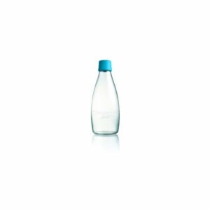 Svetlomodrá sklenená fľaša ReTap s doživotnou zárukou