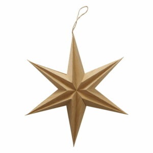 Vianočná papierová závesná dekorácia v tvare hviezdy Boltze Kassia