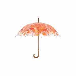Transparentný tyčový dáždnik Esschert Design Ambiance Birdcage Fall Leaves