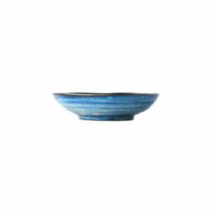 Modrý keramický hlboký tanier MIJ Indigo