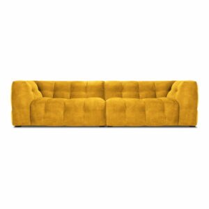 Žltá zamatová pohovka Windsor & Co Sofas Vesta