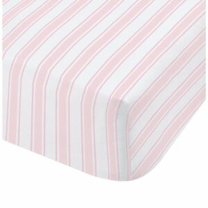 Ružovo-biela bavlnená plachta Bianca Check And Stripe