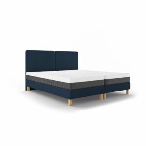 Tmavomodrá dvojlôžková posteľ Mazzini Beds Lotus