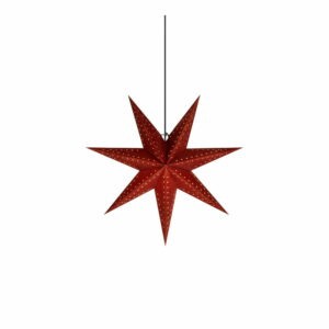 Červená vianočná závesná svetelná dekorácia Markslöjd Embla