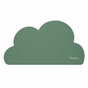 Tmavozelené silikónové prestieranie Kindsgut Cloud
