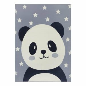 Sivý detský koberec 170x120 cm Panda Pebbles - Hanse Home