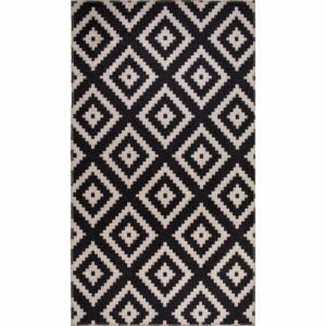 Čierny prateľný koberec 80x50 cm - Vitaus