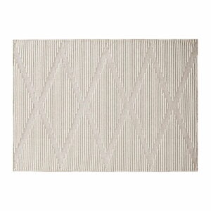 Krémovobiely umývateľný koberec 108x154 cm Lena – Webtappeti